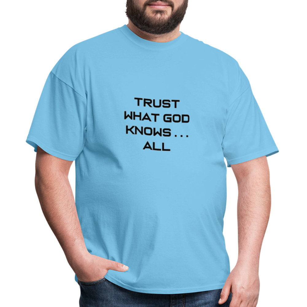 Trust What God Knows . . .All - aquatic blue