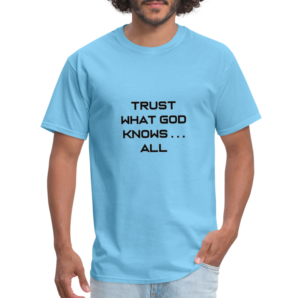 Trust What God Knows . . .All - aquatic blue