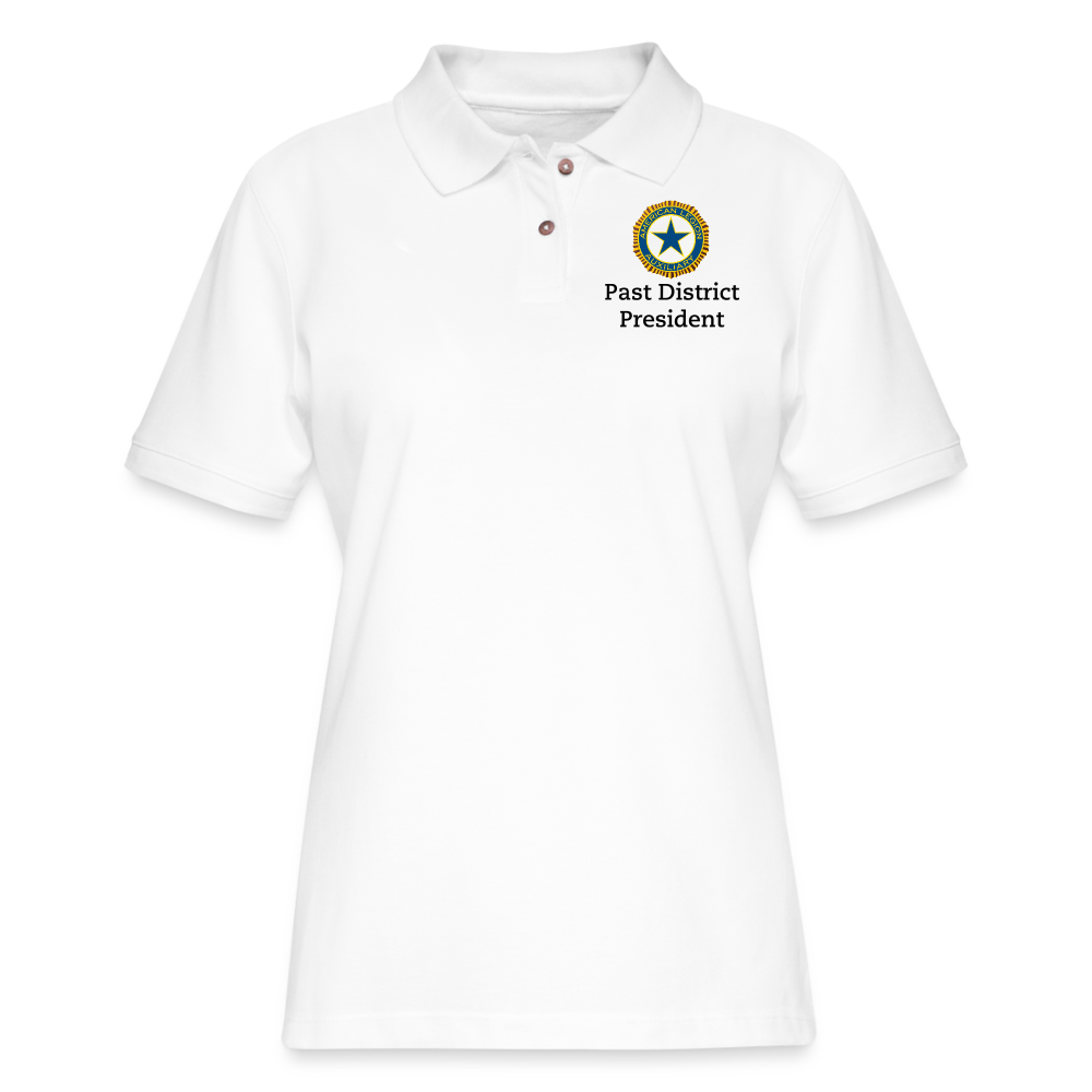 PAST DISTRICT PRESIDENT Polo Shirt - white