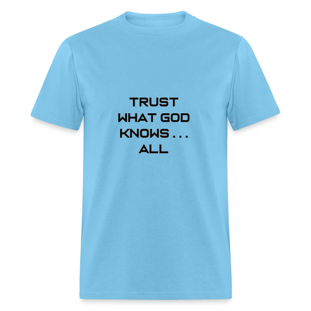 Trust What God Knows . . .All - aquatic blue