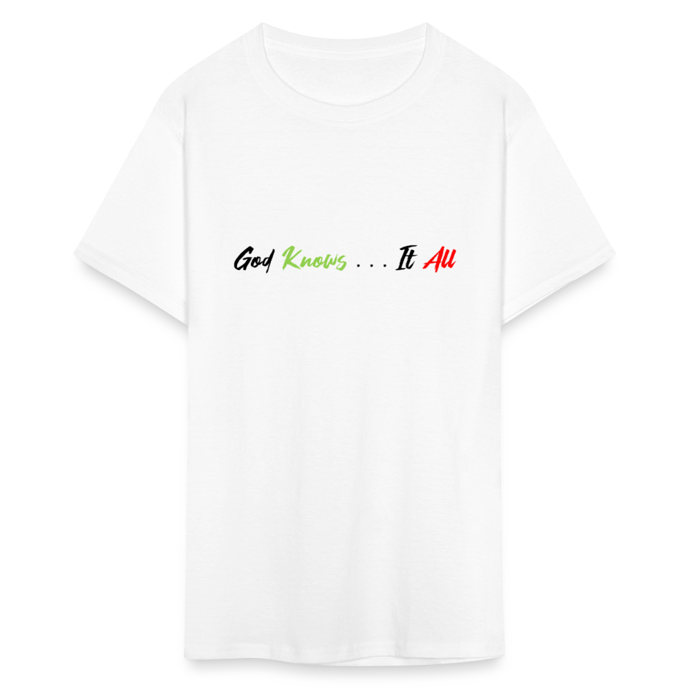 God Knows  . . . It All - white