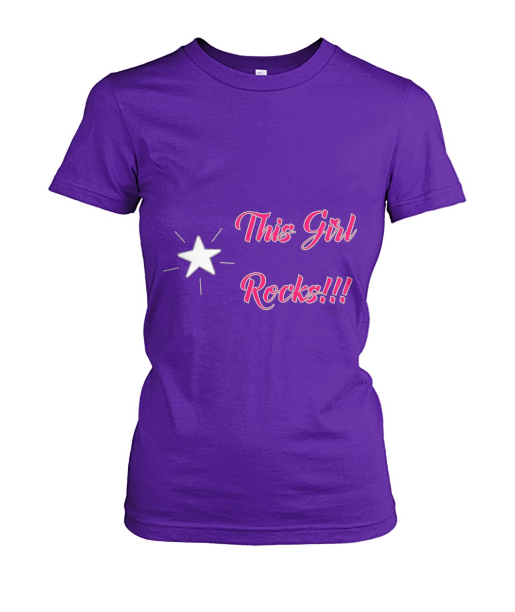 THIS GIRL ROCKS! Women's Crew Tee