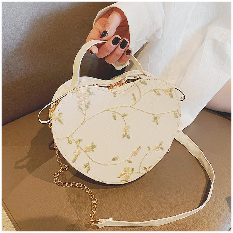 Shoulder bag female Korean lace love bag