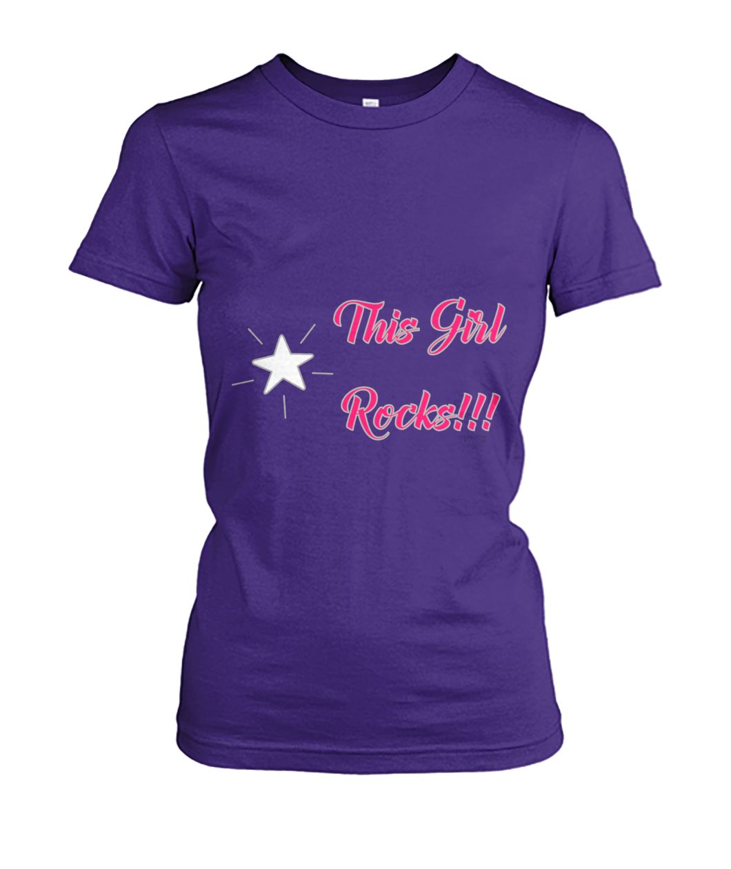 THIS GIRL ROCKS! Women's Crew Tee