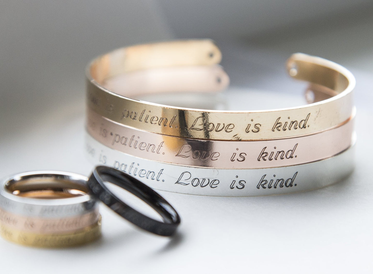 Love is Patient Love is Kind Bracelet