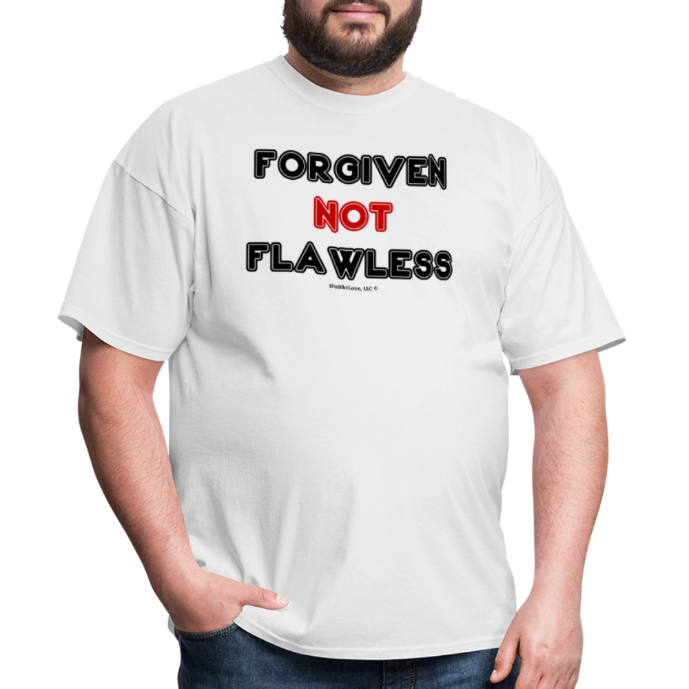 Forgiven Not Flawless Unisex Classic T-Shirt - white