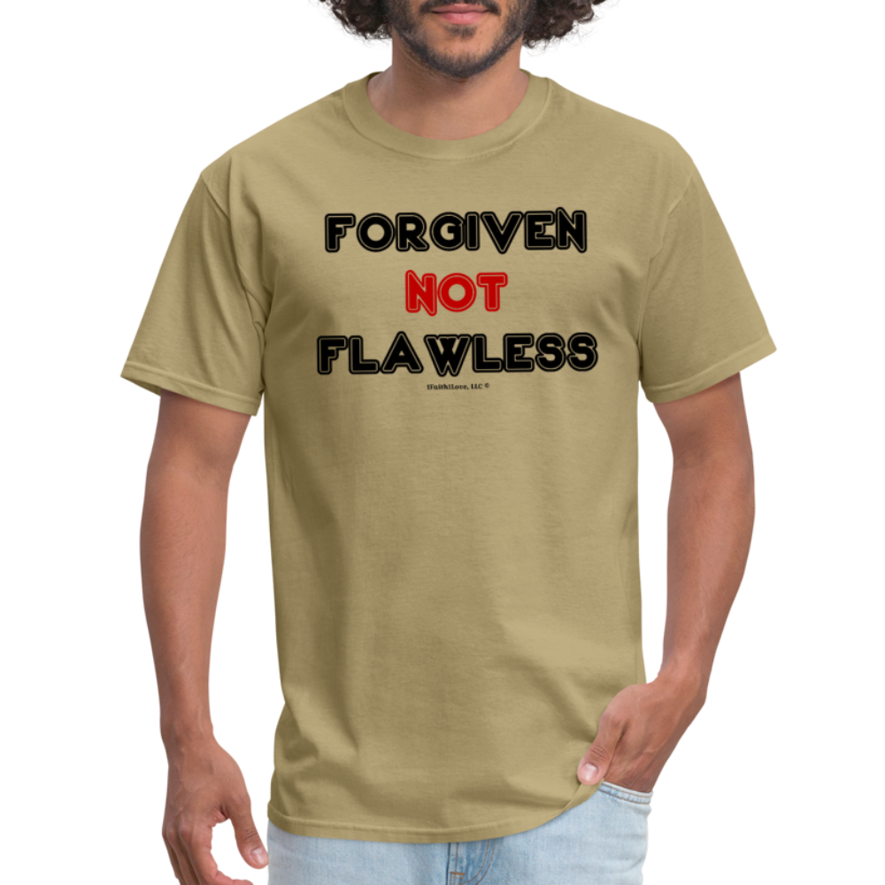Forgiven Not Flawless Unisex Classic T-Shirt - khaki