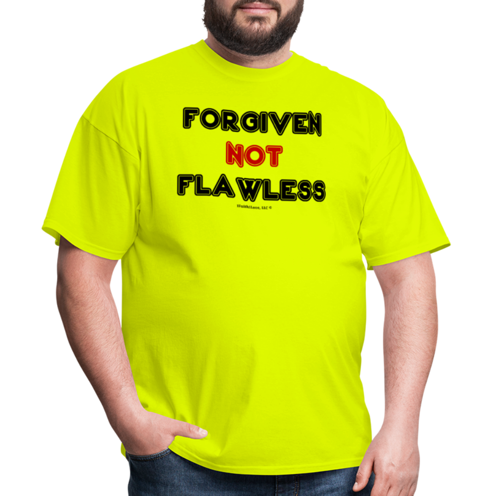 Forgiven Not Flawless Unisex Classic T-Shirt - safety green
