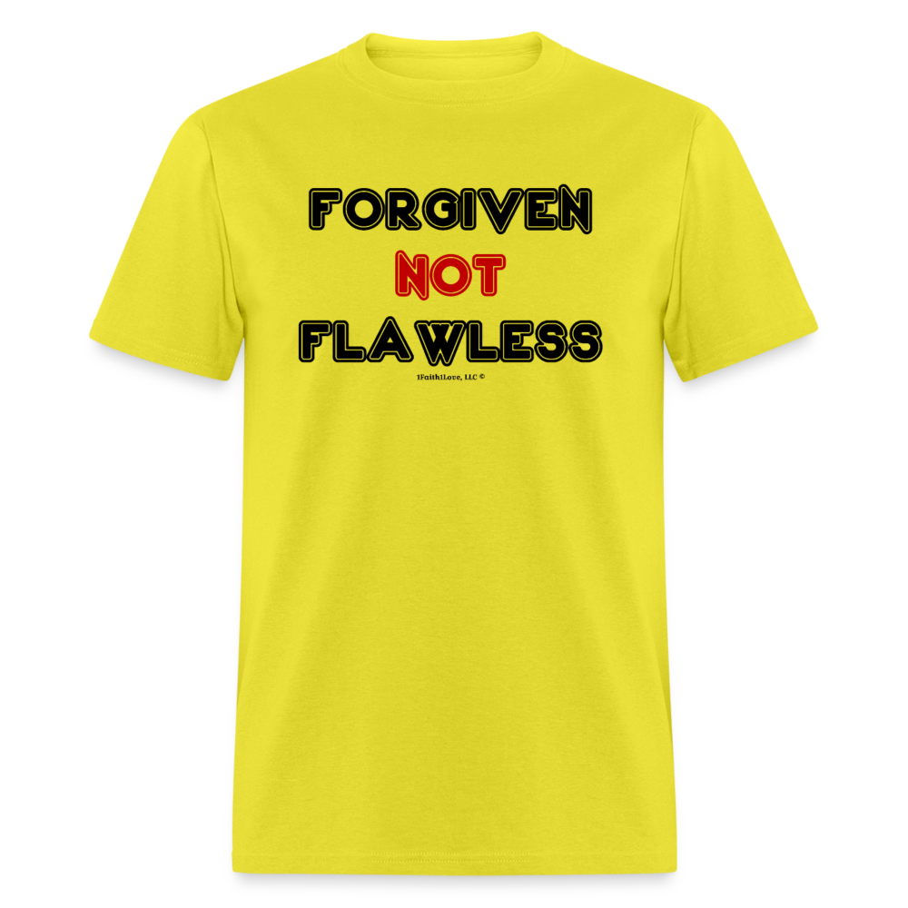 Forgiven Not Flawless Unisex Classic T-Shirt - yellow