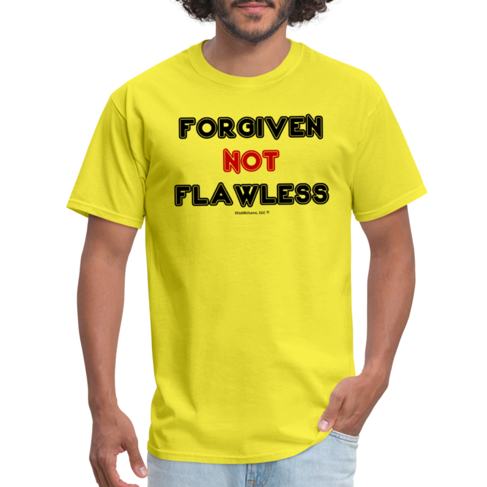 Forgiven Not Flawless Unisex Classic T-Shirt - yellow