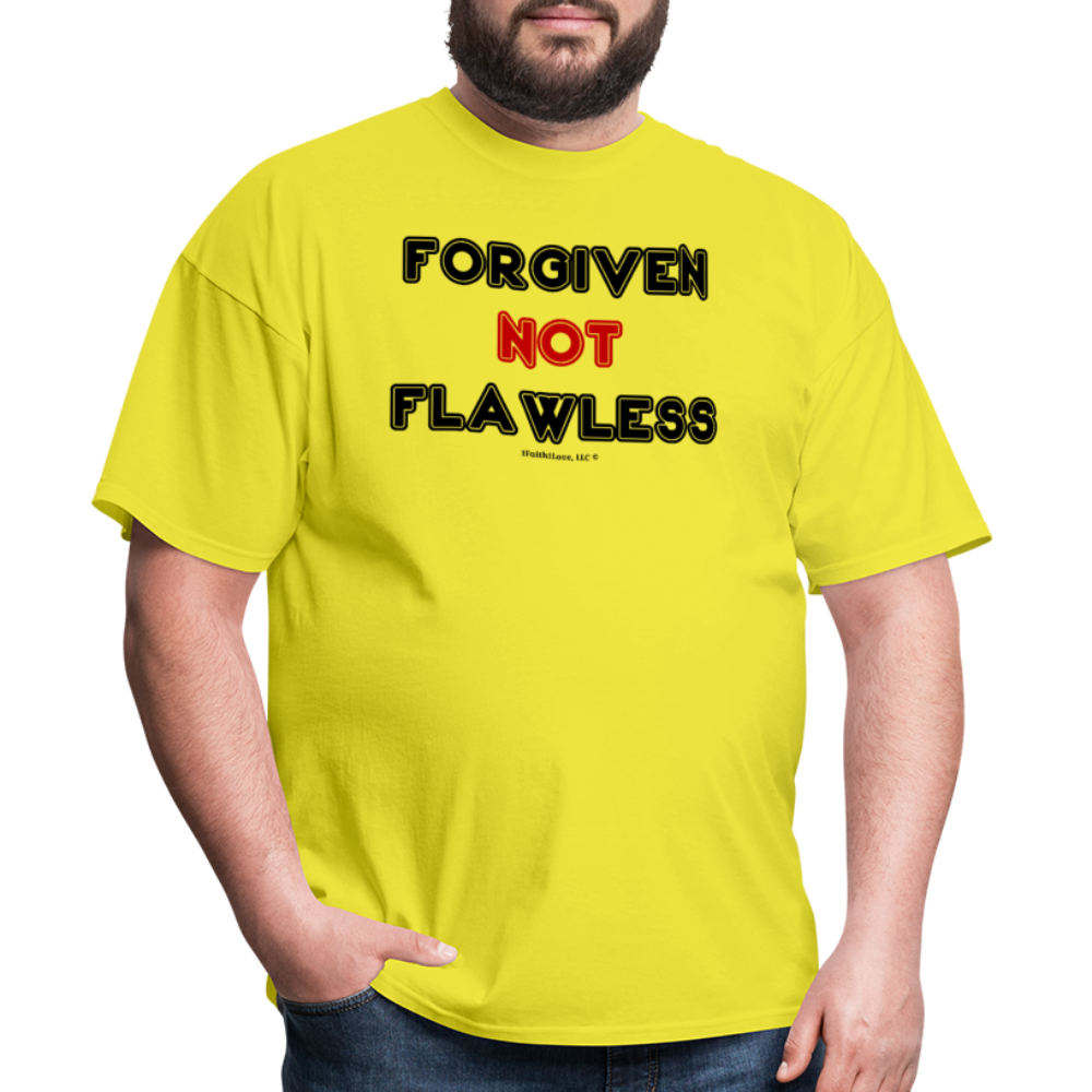 Forgiven Not Flawless Unisex Classic T-Shirt - yellow