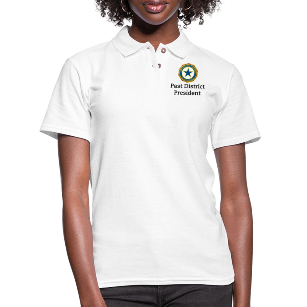 PAST DISTRICT PRESIDENT Polo Shirt - white